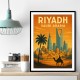 Riyadh Saudi Arabia Travel Poster 1 Wall Art