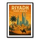 Riyadh Saudi Arabia Travel Poster 1 Wall Art