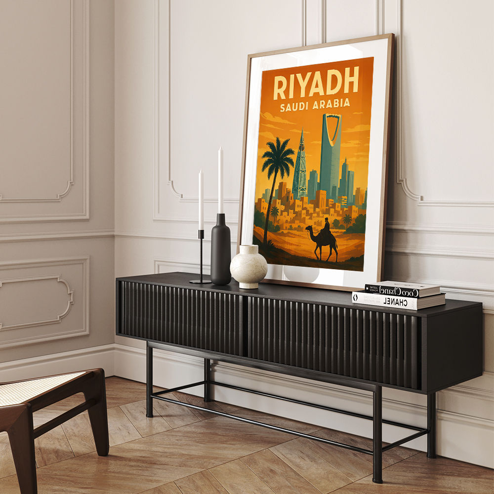 Riyadh Saudi Arabia Travel Poster 1 Wall Art