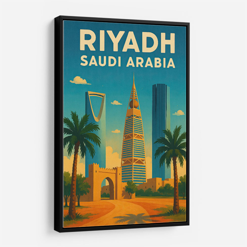 Riyadh Saudi Arabia Travel Poster Wall Art