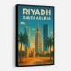 Riyadh Saudi Arabia Travel Poster Wall Art