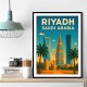 Riyadh Saudi Arabia Travel Poster Wall Art