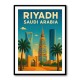 Riyadh Saudi Arabia Travel Poster Wall Art