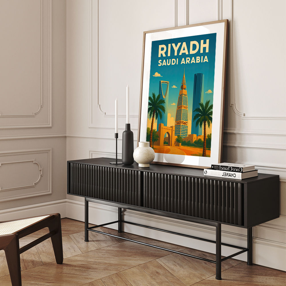 Riyadh Saudi Arabia Travel Poster Wall Art