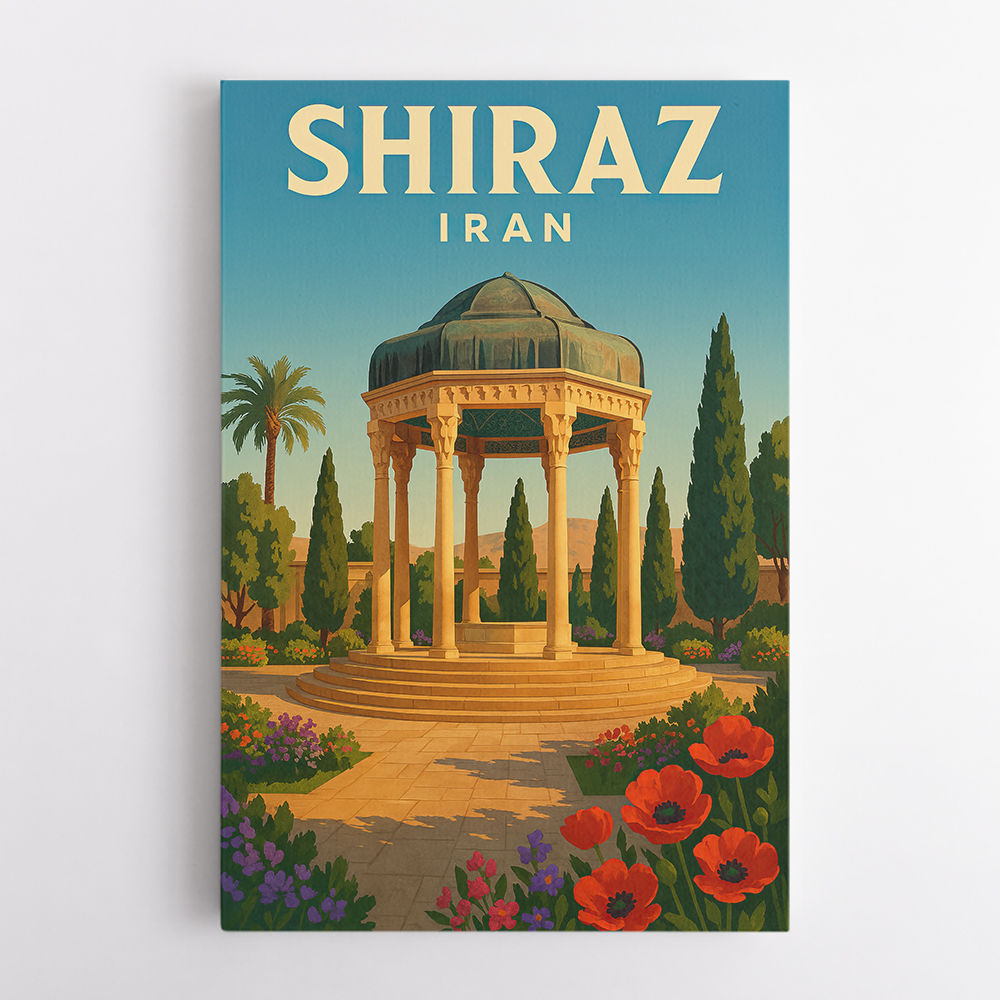 Shiraz Iran Travel Poster Wall Art