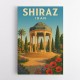 Shiraz Iran Travel Poster Wall Art