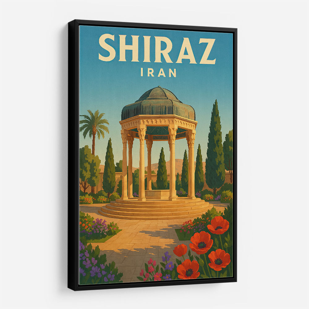 Shiraz Iran Travel Poster Wall Art