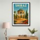 Shiraz Iran Travel Poster Wall Art