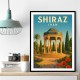 Shiraz Iran Travel Poster Wall Art