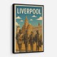 The Beatles Liverpool Travel Poster Wall Art