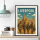 The Beatles Liverpool Travel Poster Wall Art
