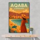 Aqaba Jordan Travel Poster 1 Wall Art