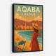 Aqaba Jordan Travel Poster 1 Wall Art