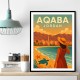 Aqaba Jordan Travel Poster 1 Wall Art