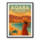 Aqaba Jordan Travel Poster 1 Wall Art