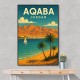 Aqaba Jordan Travel Poster Wall Art