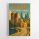 Baku Travel Poster 1 Wall Art