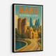 Baku Travel Poster 1 Wall Art