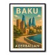 Baku Travel Poster Wall Art