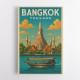 Bangkok Thailand Travel Poster 1 Wall Art