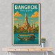 Bangkok Thailand Travel Poster 1 Wall Art
