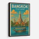 Bangkok Thailand Travel Poster 1 Wall Art