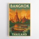 Bangkok Thailand Travel Poster Wall Art