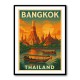 Bangkok Thailand Travel Poster Wall Art