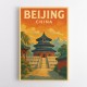 Beijing China Travel Poster 1 Wall Art