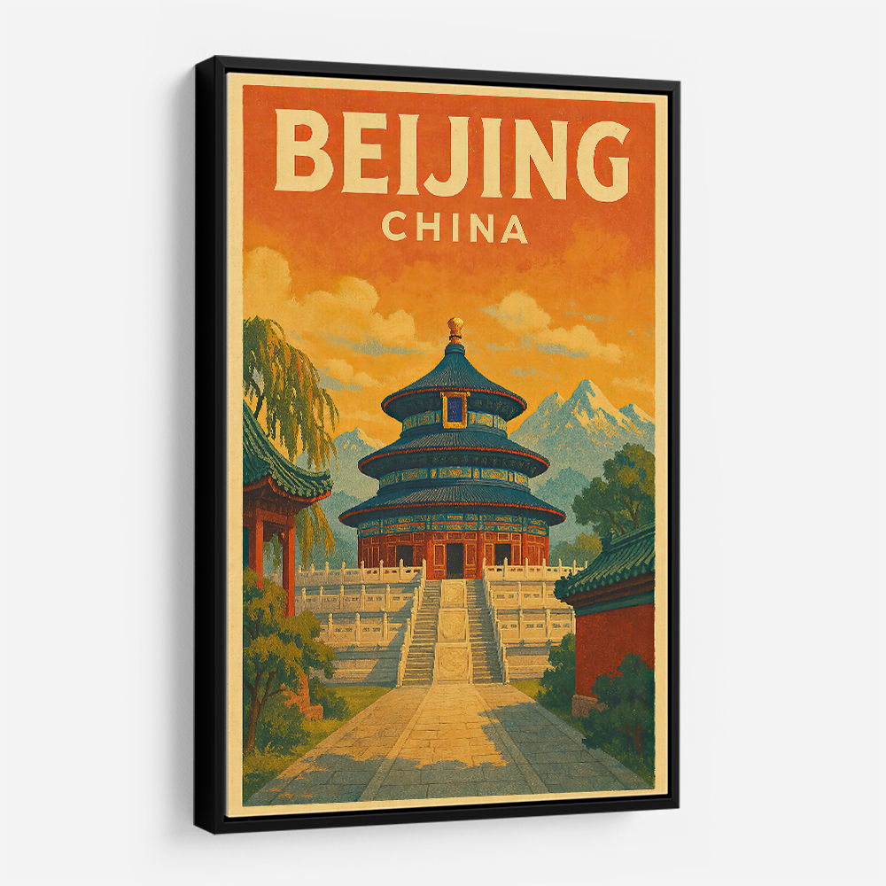 Beijing China Travel Poster 1 Wall Art