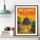 Beijing China Travel Poster 1 Wall Art
