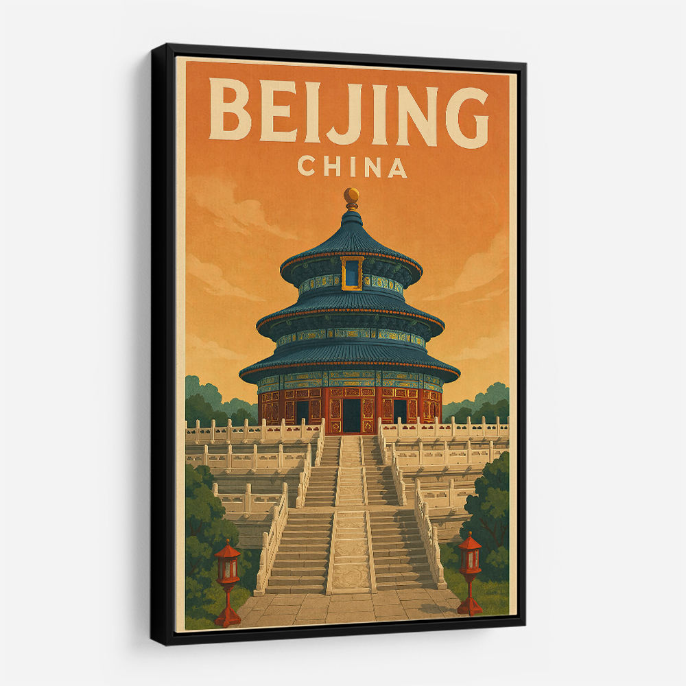 Beijing China Travel Poster Wall Art