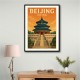 Beijing China Travel Poster Wall Art