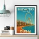 Bluewaters Island Dubai Poster 1 Wall Art