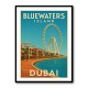 Bluewaters Island Dubai Poster 1 Wall Art