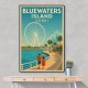 Bluewaters Island Dubai Poster Wall Art