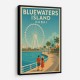 Bluewaters Island Dubai Poster Wall Art