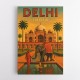 Delhi India Travel Poster Wall Art