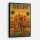 Delhi India Travel Poster Wall Art