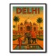 Delhi India Travel Poster Wall Art