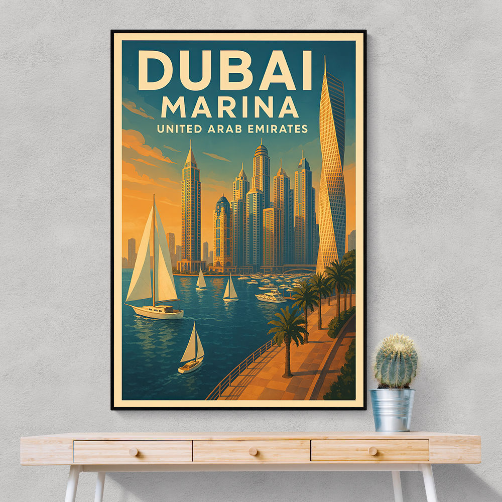 Dubai Marina Poster 1 Wall Art