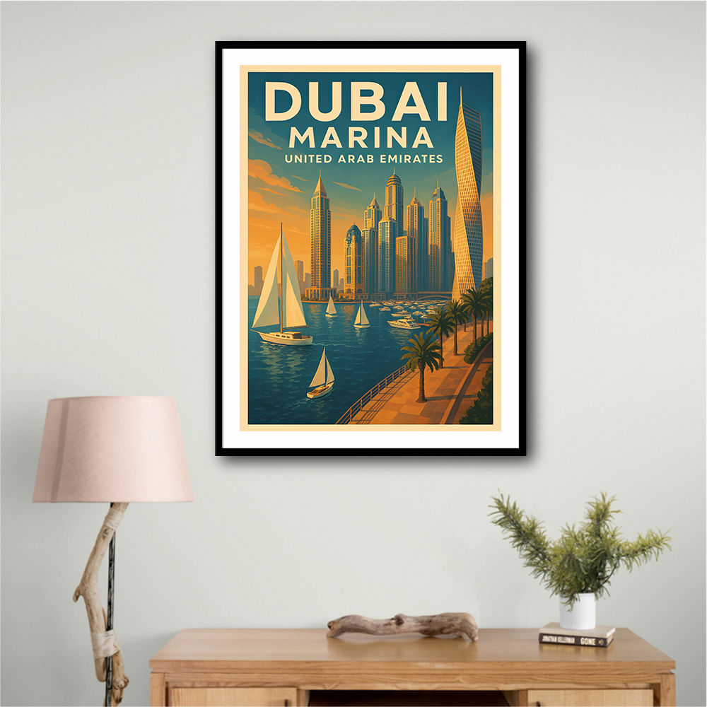 Dubai Marina Poster 1 Wall Art