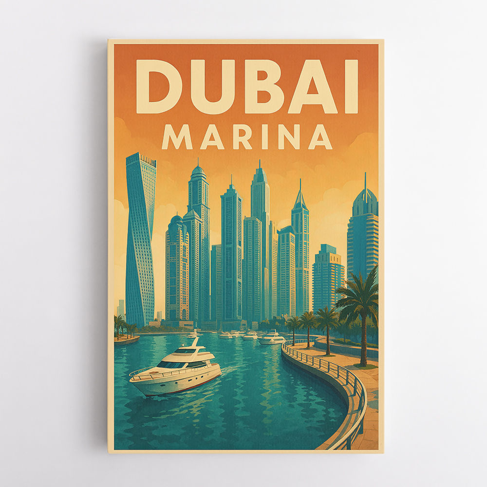 Dubai Marina Poster Wall Art