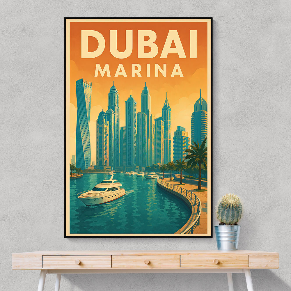 Dubai Marina Poster Wall Art