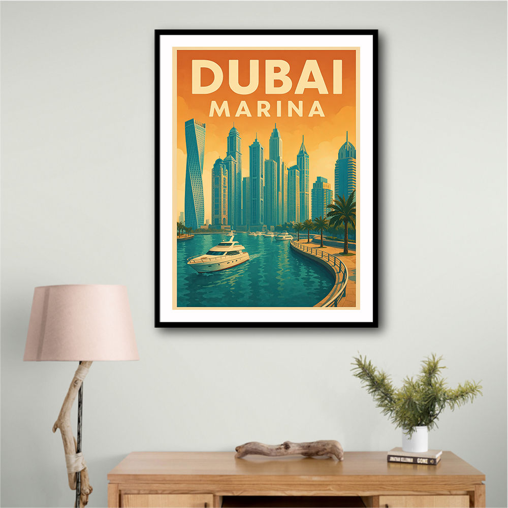 Dubai Marina Poster Wall Art