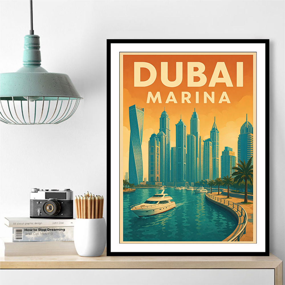 Dubai Marina Poster Wall Art