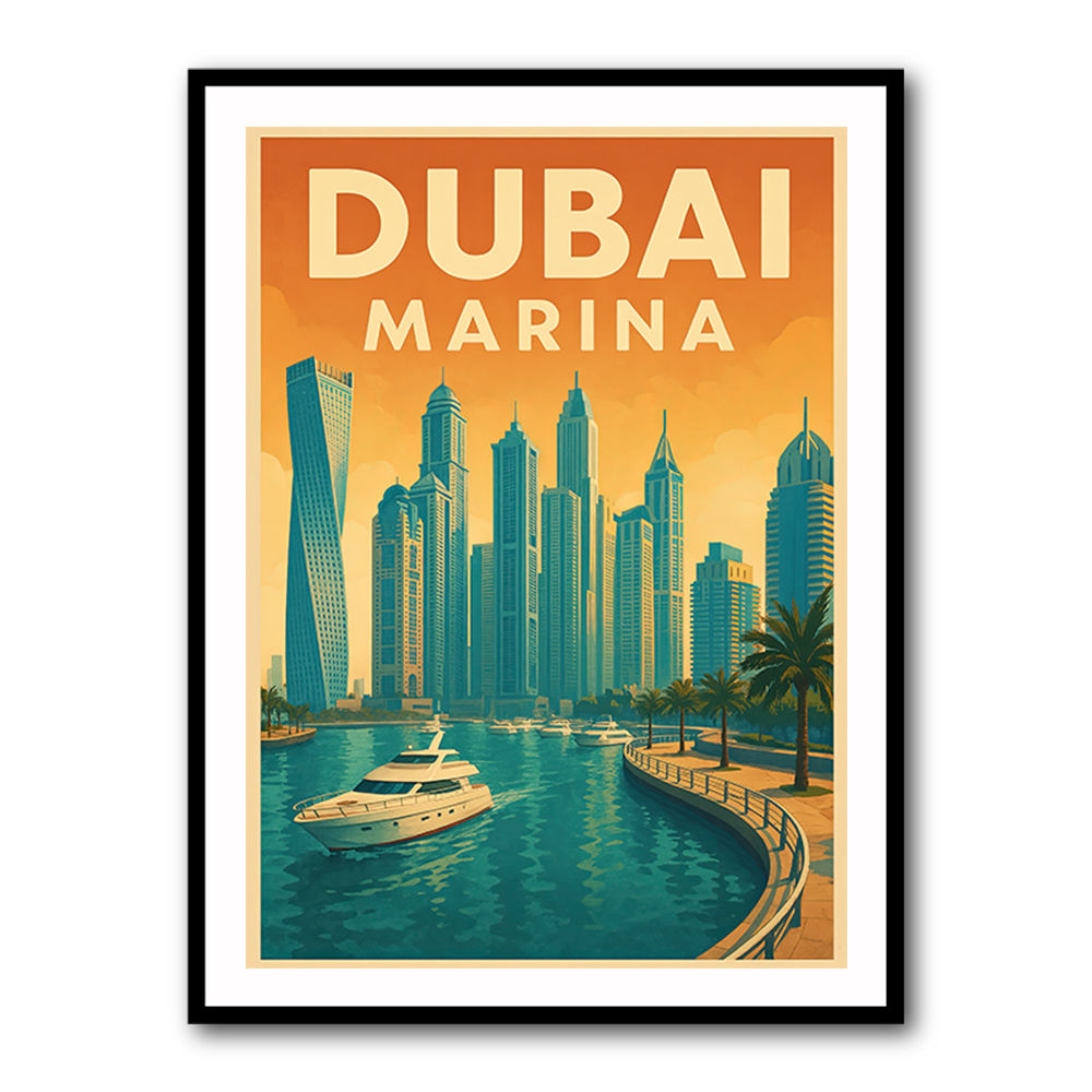 Dubai Marina Poster Wall Art