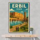 Erbil Iraq Travel Poster 1 Wall Art