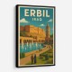 Erbil Iraq Travel Poster 1 Wall Art