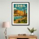 Erbil Iraq Travel Poster 1 Wall Art